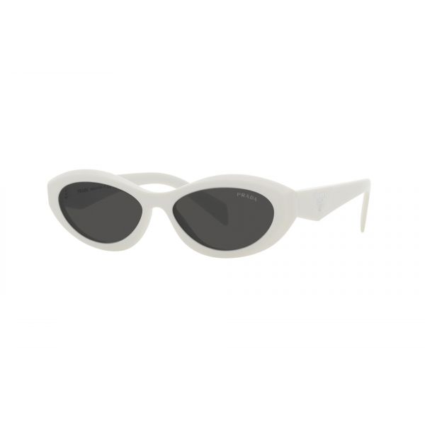 Prada PR26Z 17K-08Z White Oval Sunglasses
