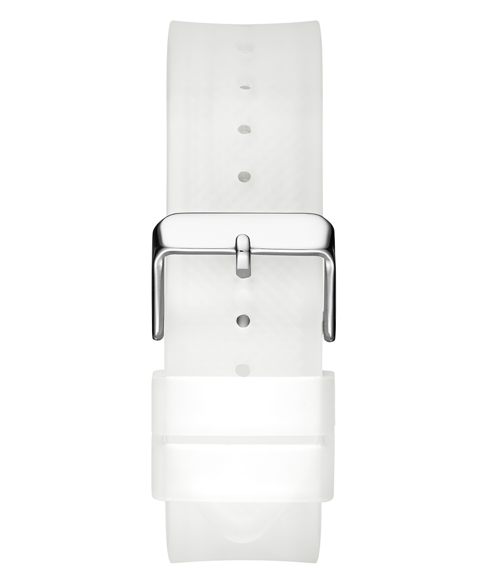 Guess Phoenix Multi Function Silver Dial White Rubber Strap Watch for Men - GW0203G1
