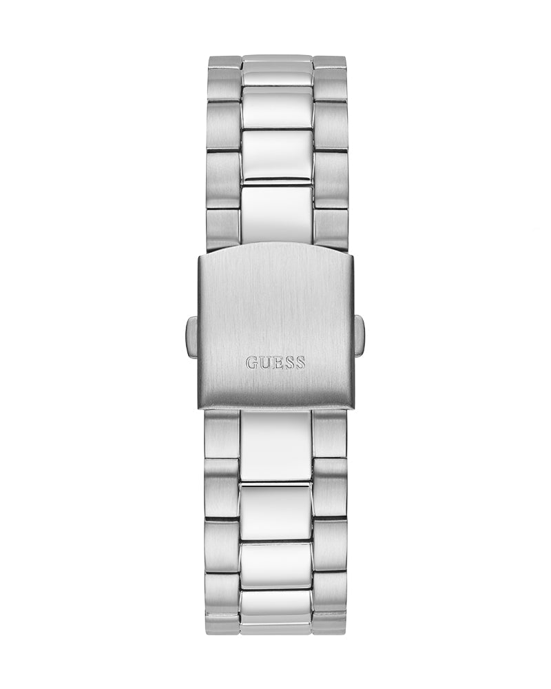 Guess Connoisseur Silver Dial Silver Steel Strap Watch for Men - GW0265G6