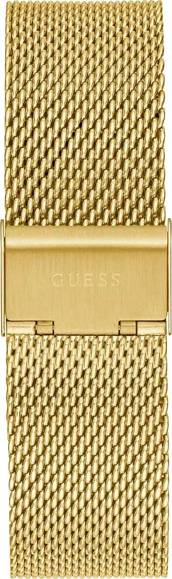 Guess Tailor Multifunction Gold Dial Gold Mesh Bracelet Watch for Men - GW0368G2