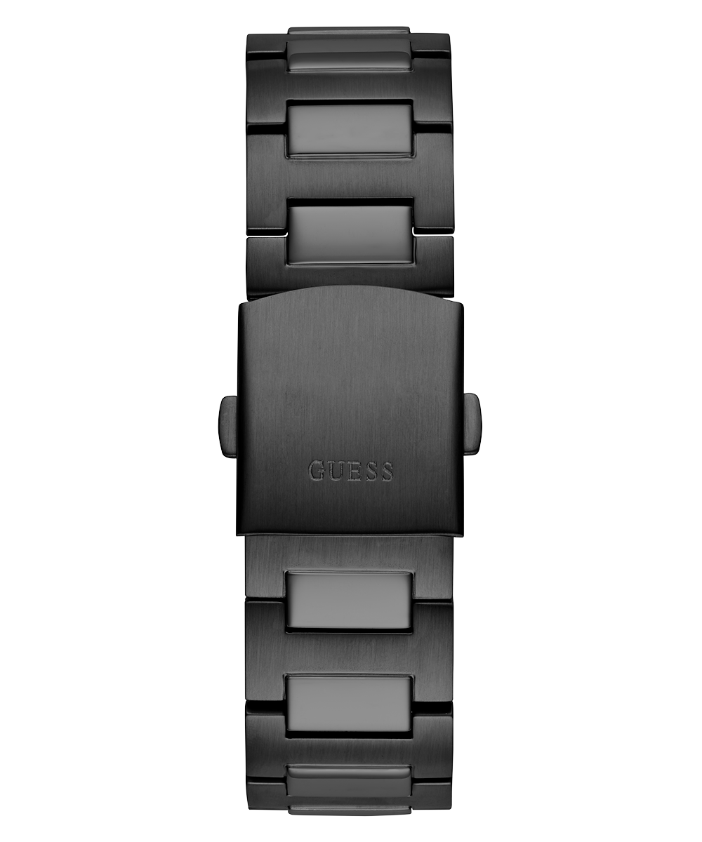 Guess Duke Glitz Crystals Black Dial Black Steel Strap Watch For Men - GW0576G3