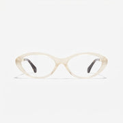 Chanel Women Oval Light Beige Eyeglasses