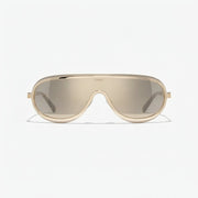Chanel Women Shield Brown Sunglasses