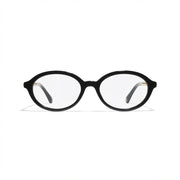 CHANEL Women’s Oval Black Eyeglasses