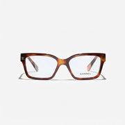 Chanel Women Rectangular Dark Tortoise Glasses