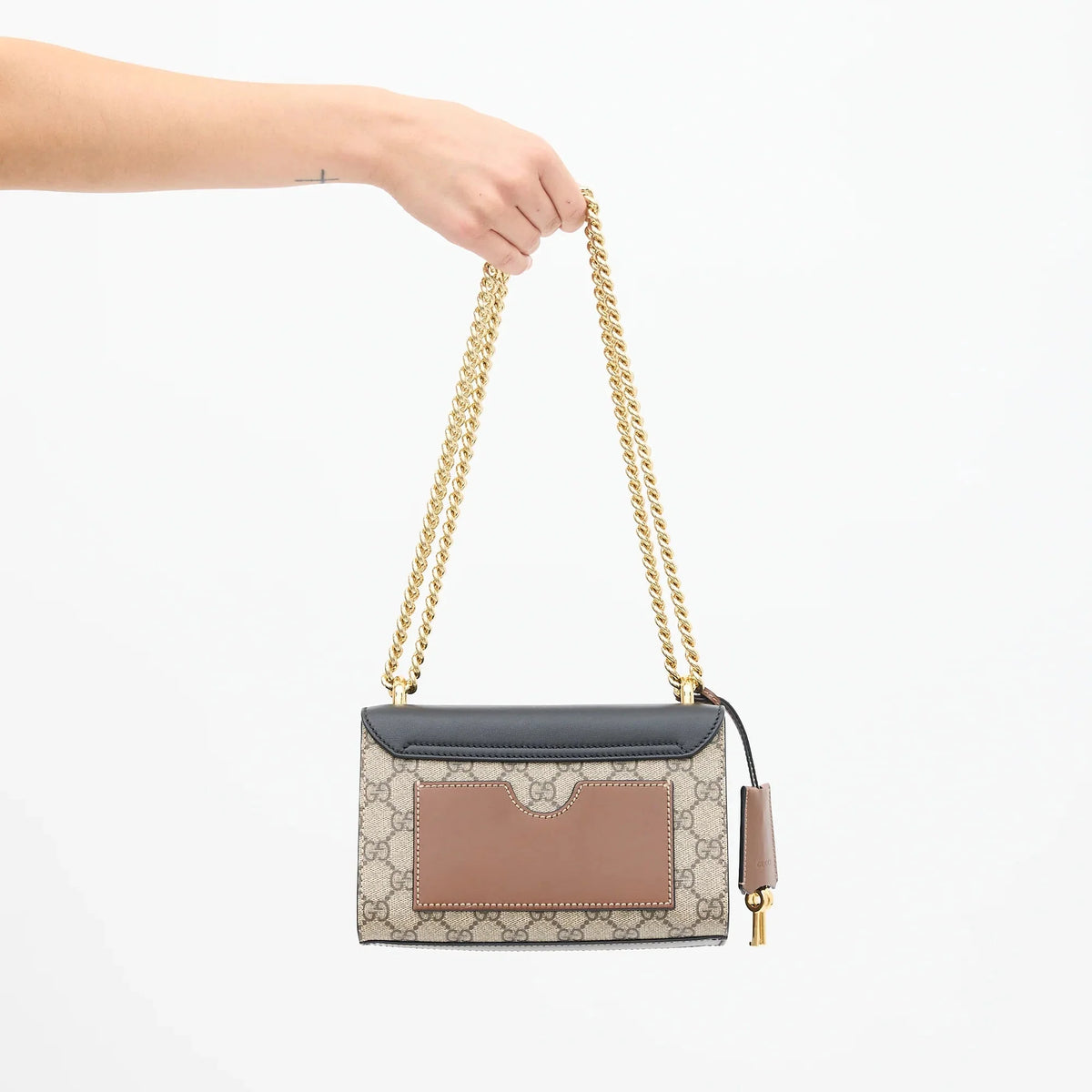 Gucci GG Padlock Crossbody Shoulder Bag – Black