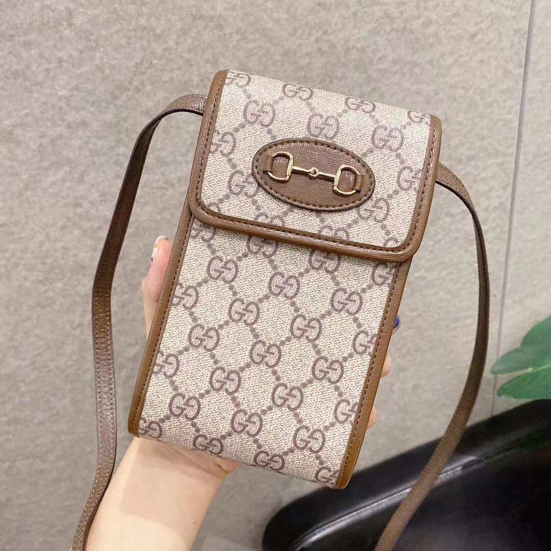 Gucci GG Supreme Mini Horsebit 1955 Shoulder Bag – Beige