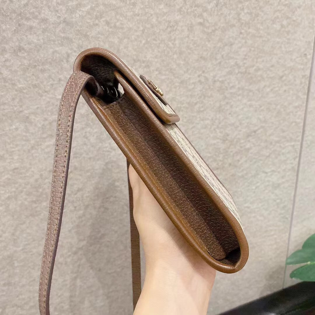 Gucci GG Supreme Mini Horsebit 1955 Shoulder Bag – Beige