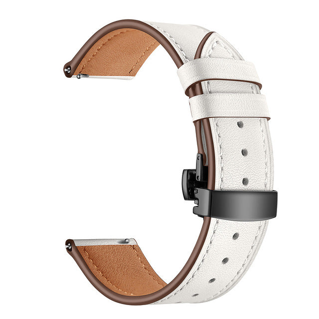 Fossil Cecile White Dial White Leather Strap Watch for Women - AM4484