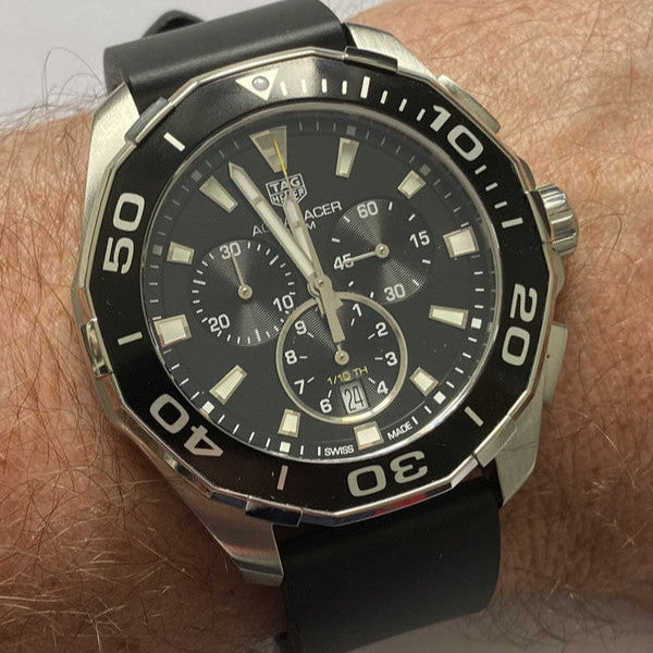 Tag Heuer Aquaracer Black Dial Watch for Men - CAY111A.FT6041