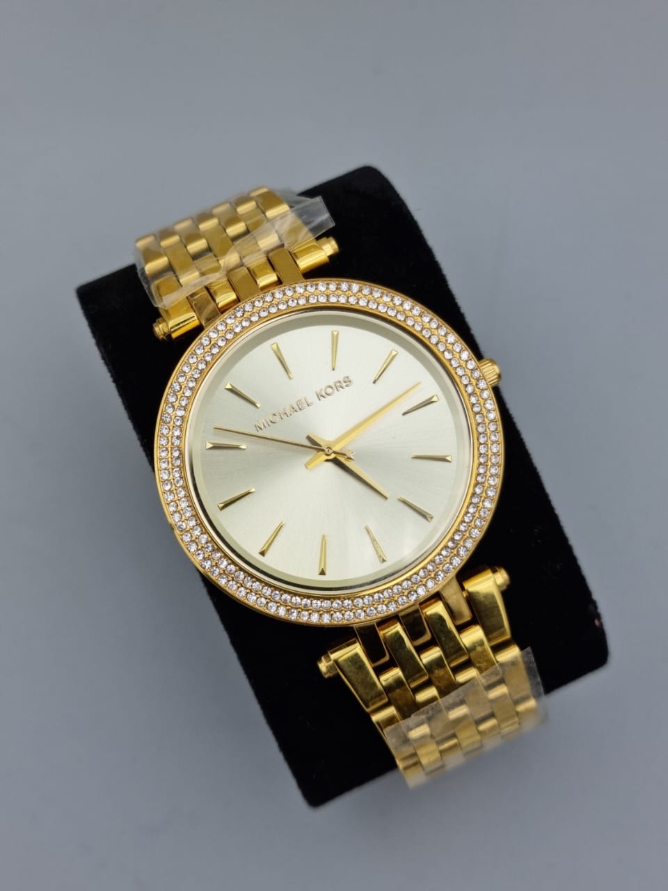 Michael Kors Darci Silver Dial Gold Stainless Steel Strap Watch for Women - MK3191
