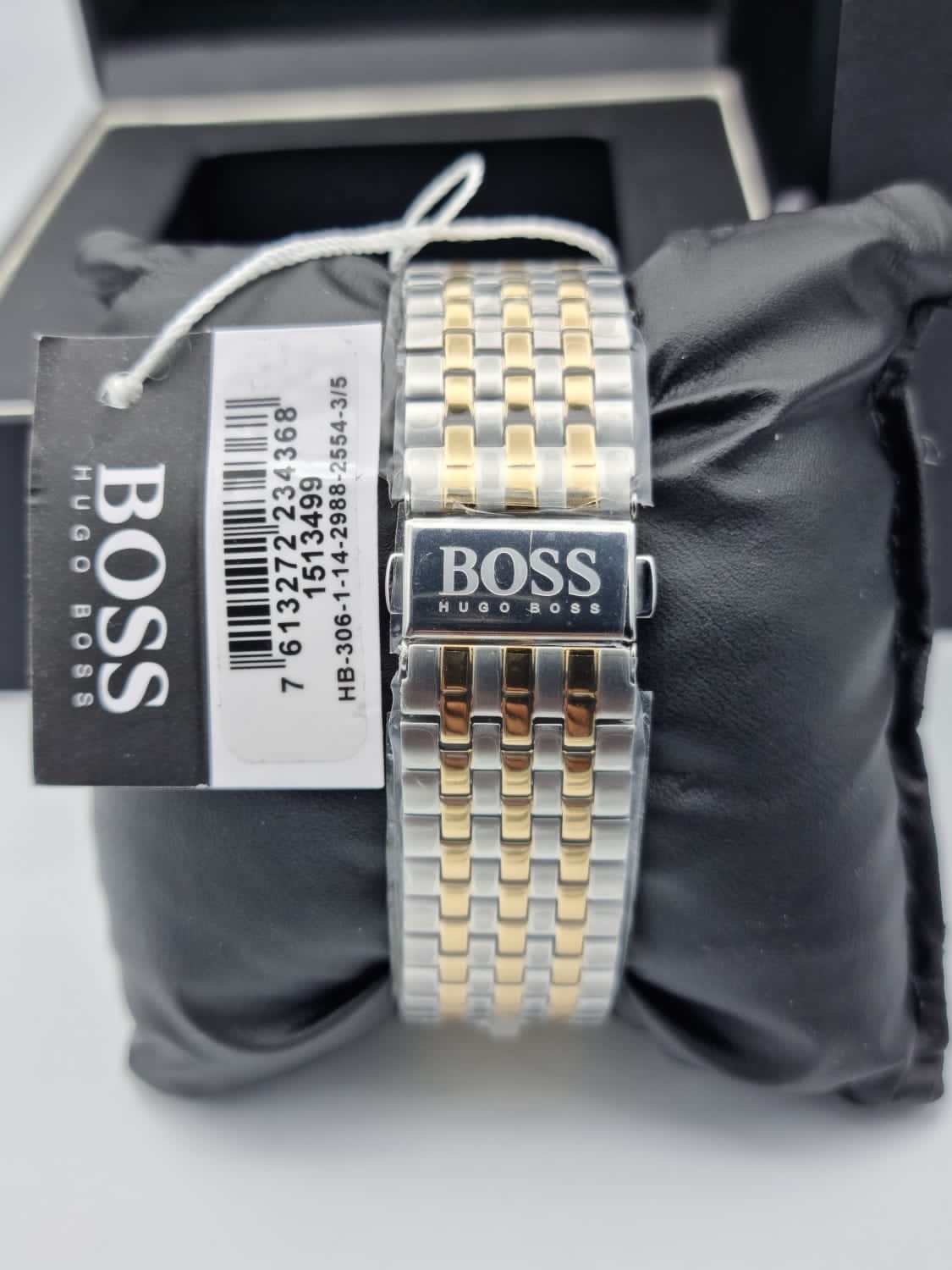 Hugo Boss Navigator Chronograph White Dial Two Tone Steel Strap Watch for Men - 1513499