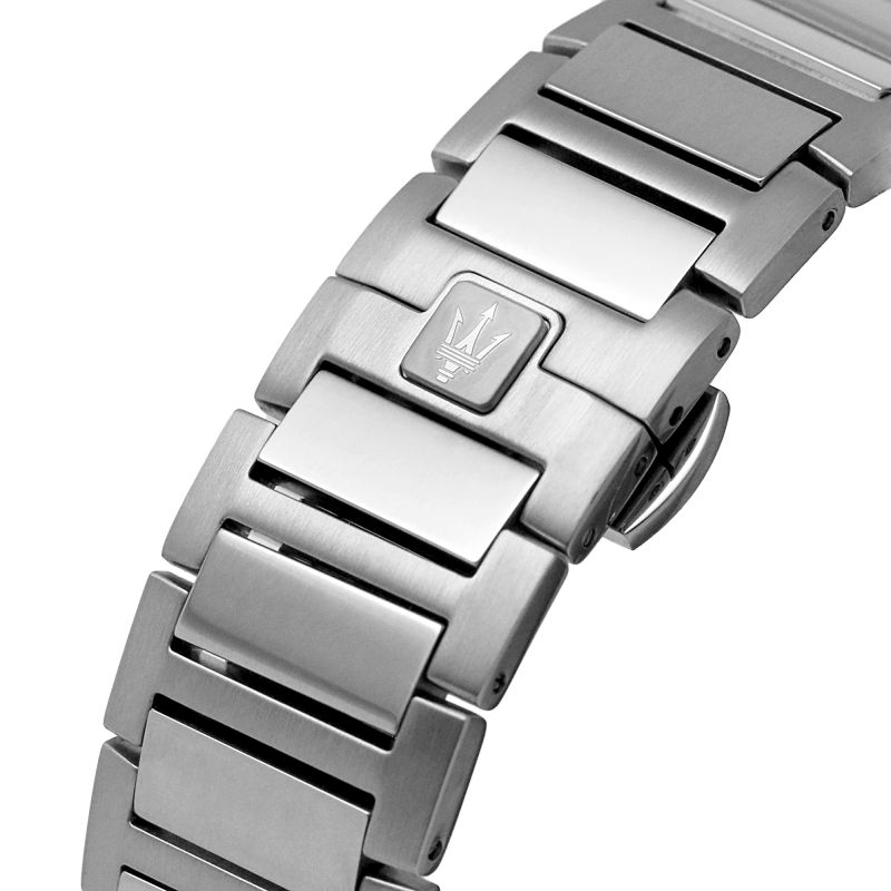 Maserati Stile Chronograph Blue Dial Silver Steel Strap Watch For Men - R8873642006