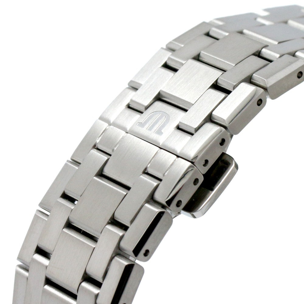Maurice Lacroix Aikon Automatic Black Dial Silver Steel Strap Watch for Men - AI1807-SS002-330-1
