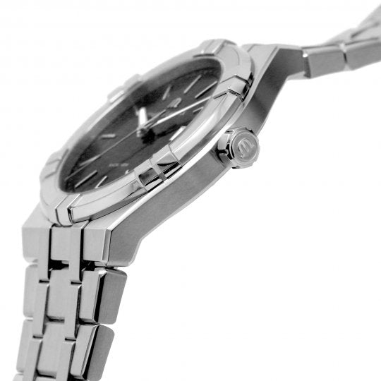 Maurice Lacroix Aikon Automatic Black Dial Silver Steel Strap Watch for Men - AI1807-SS002-330-1