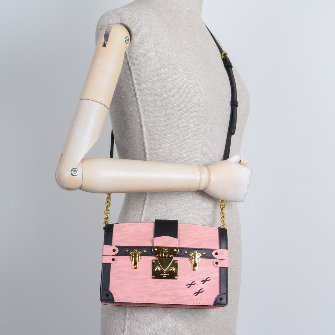 Louis Vuittion Epi Trunk Leather Clutch Bag - Pink Rose Ballerine
