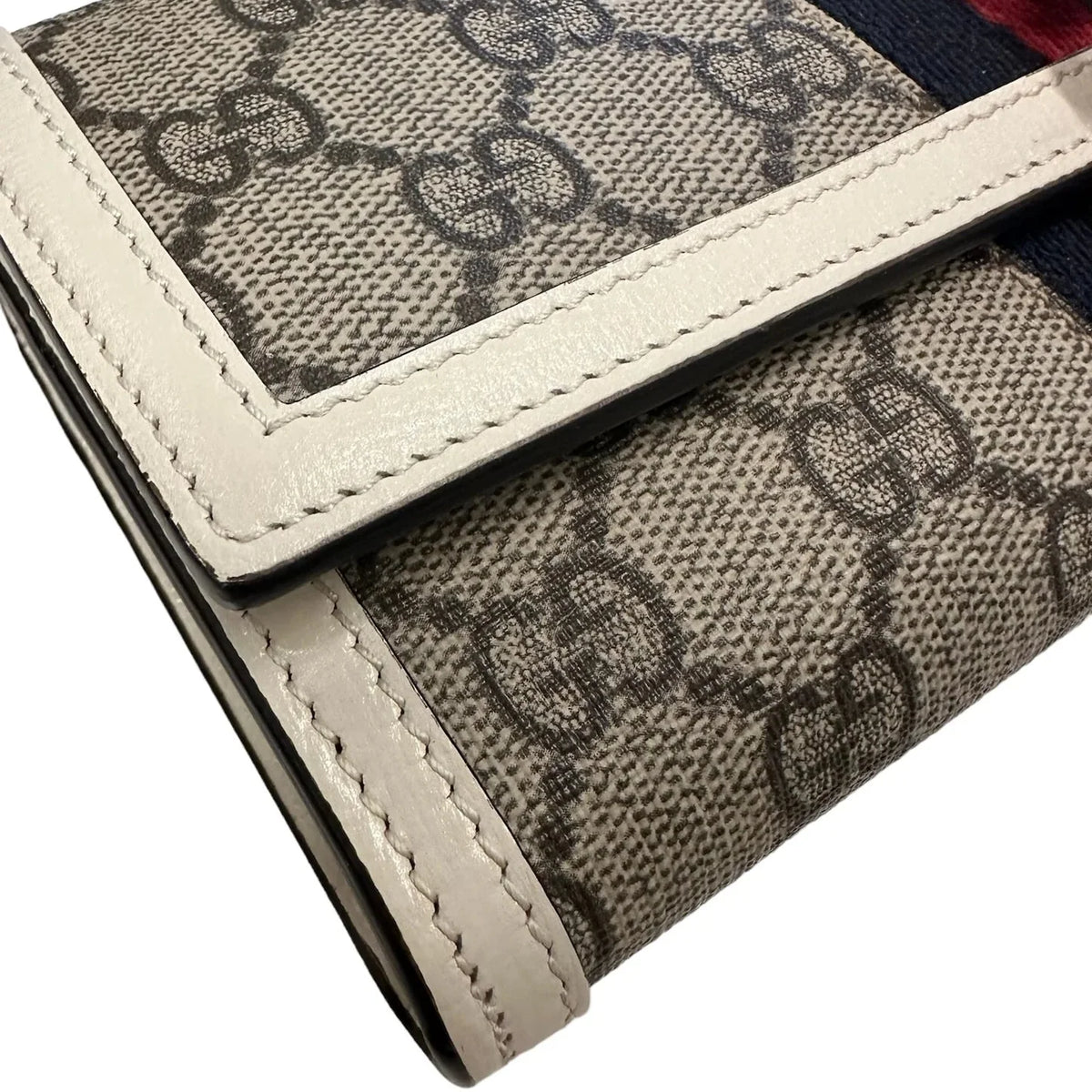Gucci GG Supreme Jackie 1961 Small Chain Wallet – Beige