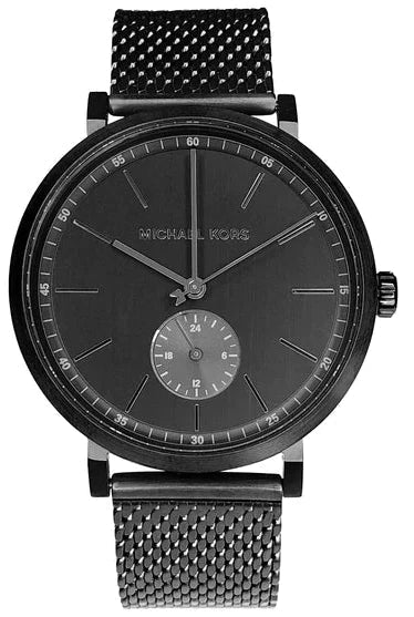 Michael Kors Irving Quartz Black Dial Black Mesh Bracelet Watch For Men - MK8742