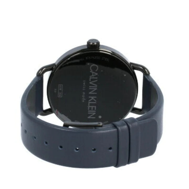 Calvin Klein Even Blue Dial Blue Leather Strap Watch for Men - K7B214VN