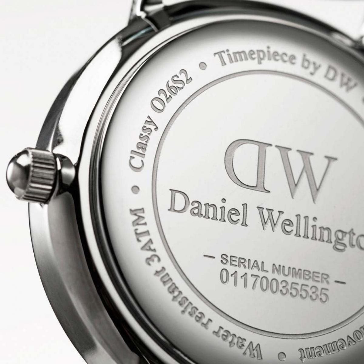 Daniel Wellington Classy Glasgow White Dial Two Tone NATO Strap Watch For Women - DW00100074