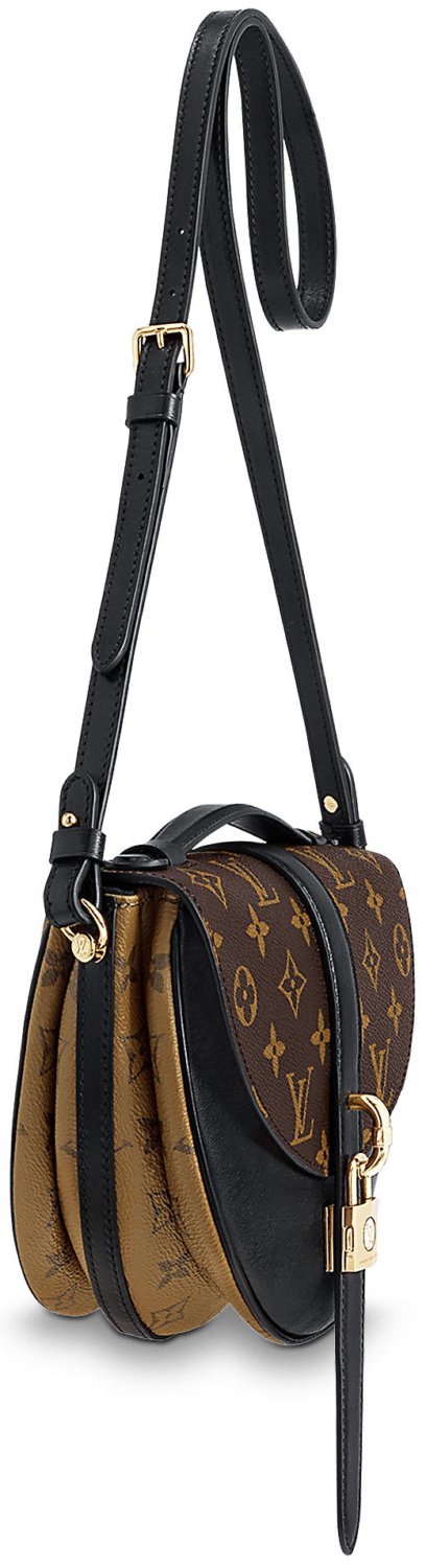 Louis Vuitton Monogram Reverse Chantilly Lock Crossbody Bag - Brown