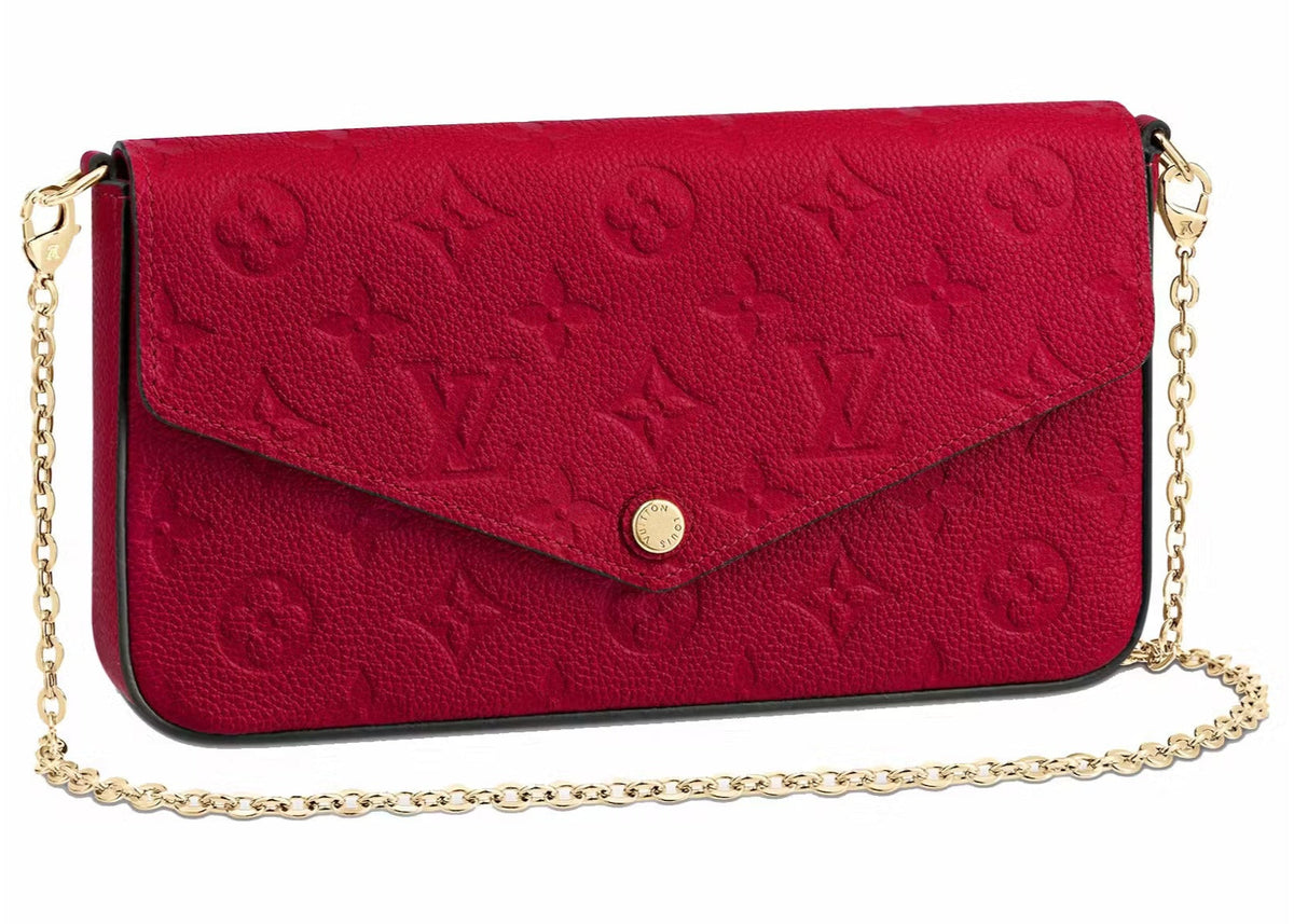 Louis Vuitton Pochette Félicie Wallet - Scarlet Red