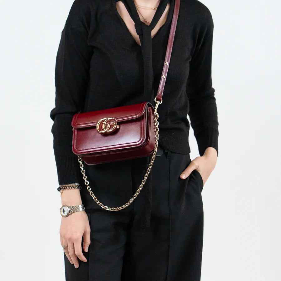 Gucci Go Small Shoulder Bag – Maroon