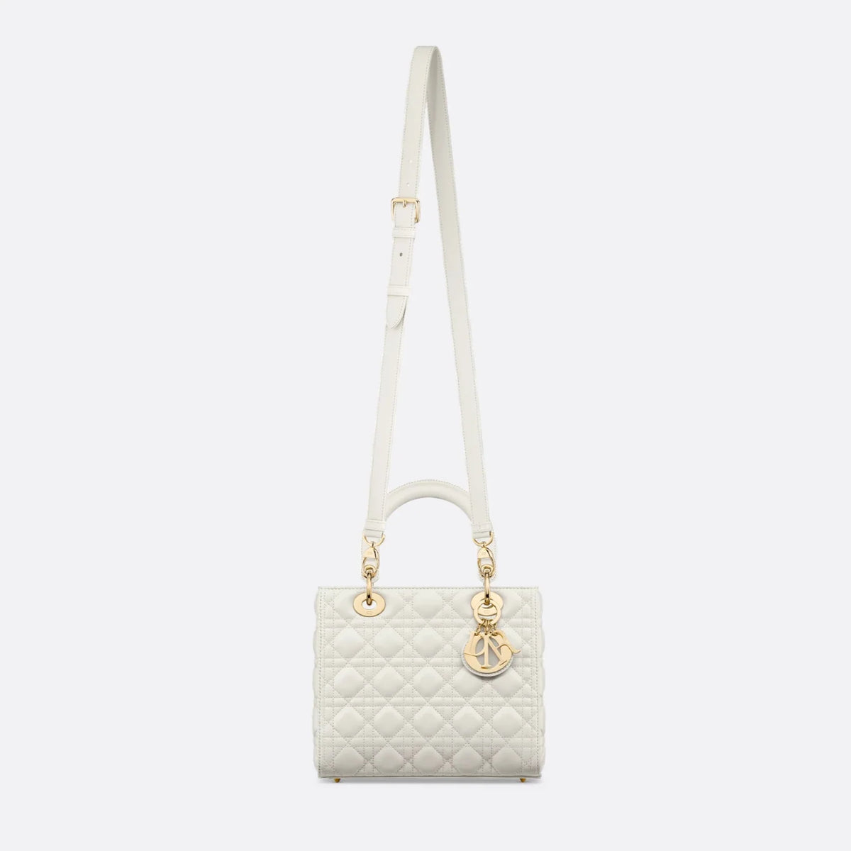 Dior Medium Lady Dior Bag - Latte Cannage Lambskin