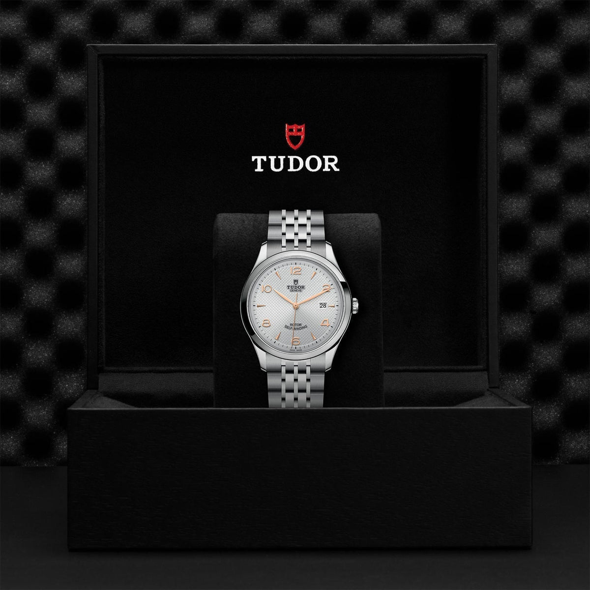 Tudor 1926 Automatic Silver Dial Silver Steel Strap Watch for Men - M91650-0001
