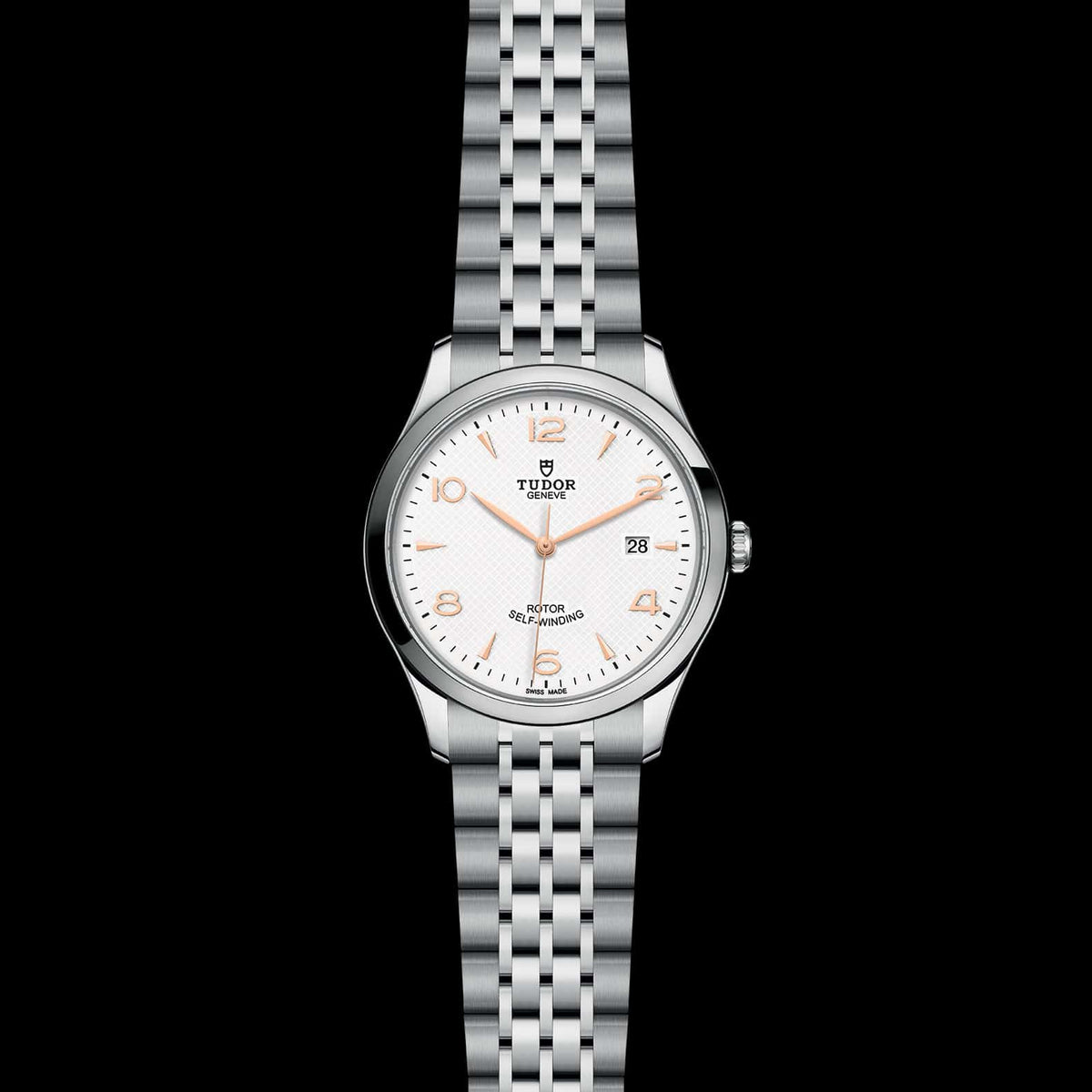 Tudor 1926 Automatic Silver Dial Silver Steel Strap Watch for Men - M91650-0001