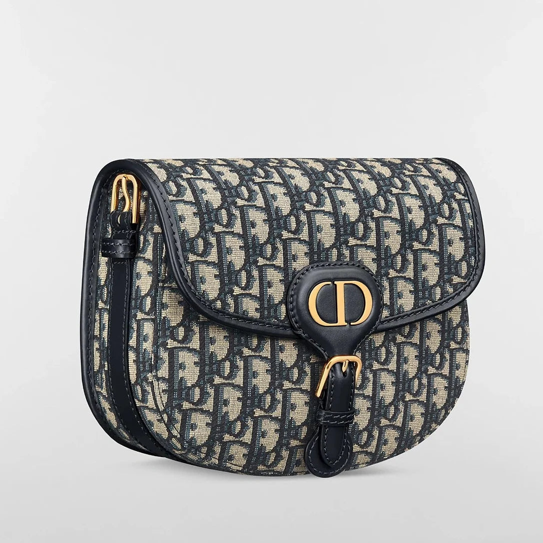 Dior Medium Dior Oblique Jacquard Bobby Bag - Blue