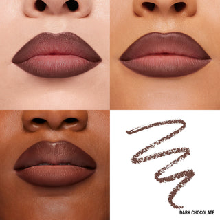 Makeup By Mario Ultra Suede Sculpting Lip Pencil - Dark Chocolate (Deep Cocoa Brown)