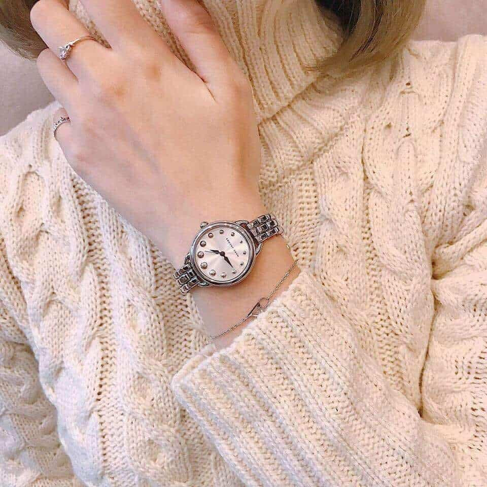Marc Jacobs Betty White Dial Silver Steel Strap Watch for Women - MJ3497