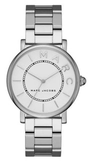 Marc Jacobs Roxy White Dial Silver Steel Strap Watch for Women - MJ3521