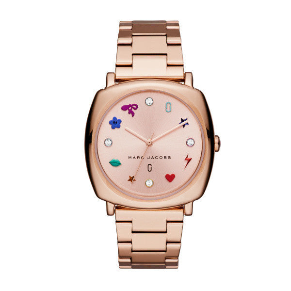 Marc Jacobs Mandy Rose Gold Dial Rose Gold Steel Strap Watch for Women - MJ3550