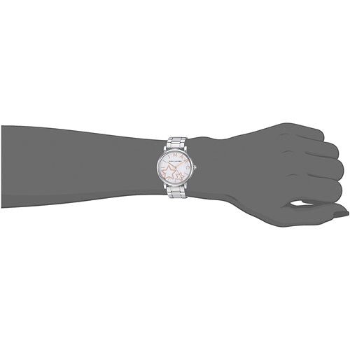 Marc Jacobs Classic White Dial Silver Steel Strap Watch for Women - MJ3591