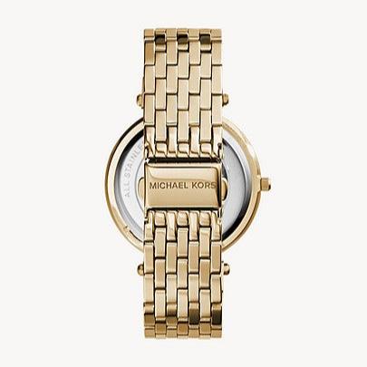 Michael Kors Darci Silver Dial Gold Stainless Steel Strap Watch for Women - MK3191