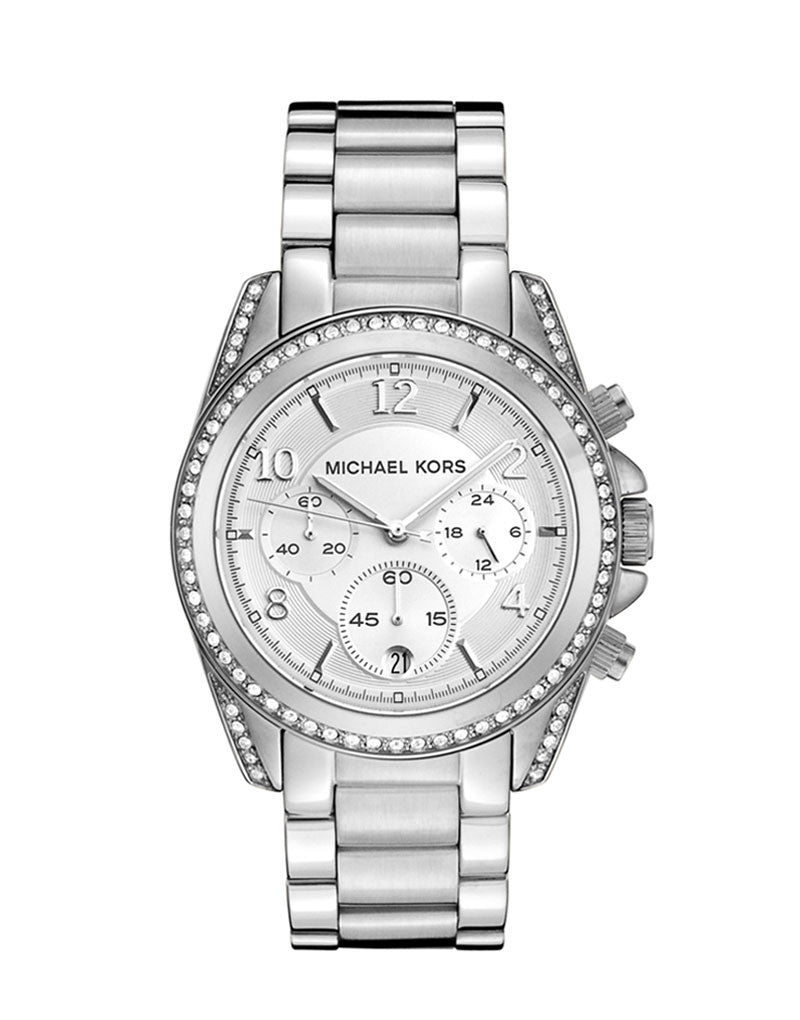 Michael Kors Blair Silver Dial Silver Steel Strap Watch for Women - MK5165