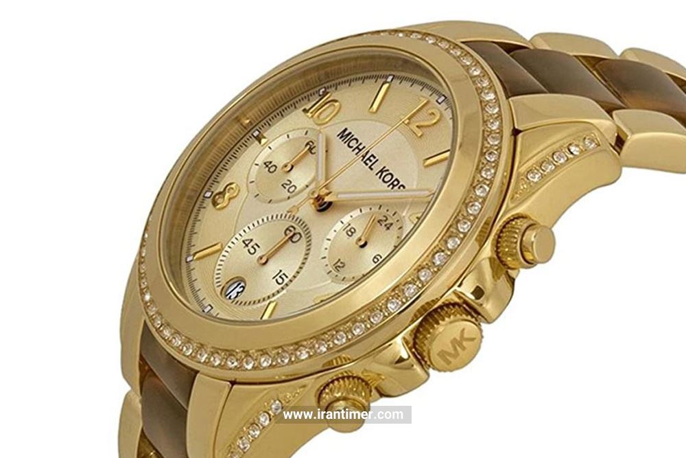 Michael Kors Blair Gold Dial Two Tone Steel Strap Watch for Women - MK6094