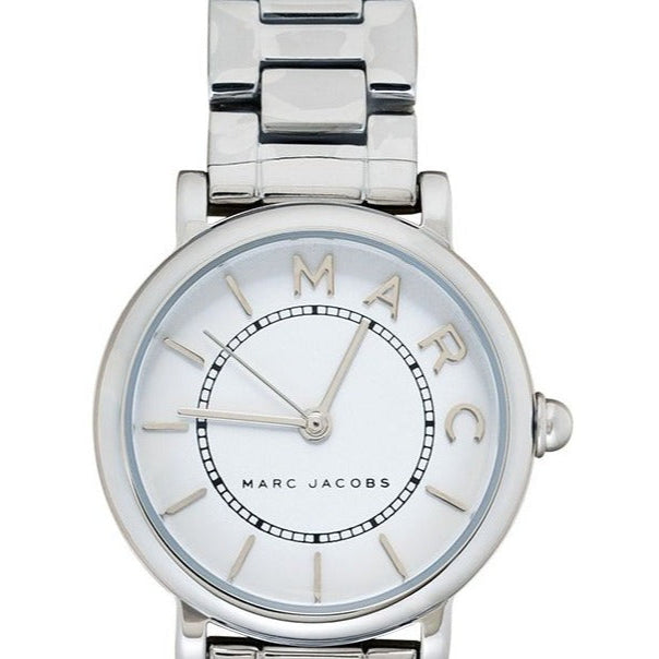 Marc Jacobs Roxy White Dial Silver Steel Strap Watch for Women - MJ3525