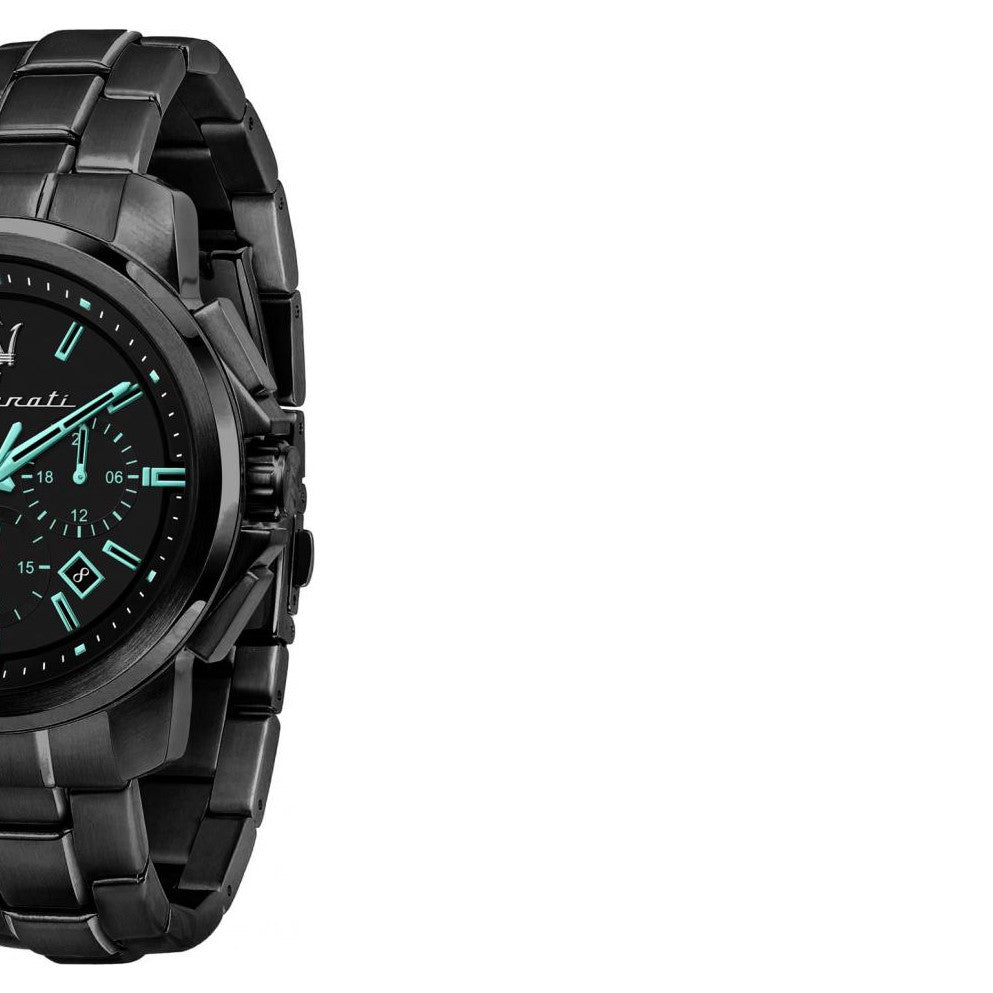 Maserati Aqua Edition Quartz Precision Chronograph Black Dial Watch For Men - R8873644003