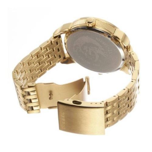 Diesel Mini Daddy Gold Dial Gold Steel Strap Watch For Men - DZ7306