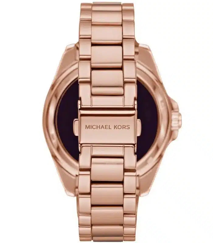 Michael Kors Bradshaw Quartz Rose Gold Dial Rose Gold Steel Strap Watch For Women - MK6556