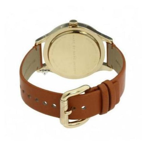 Marc Jacobs Baby Dave White Dial Brown Leather Strap Watch for Women - MBM1261