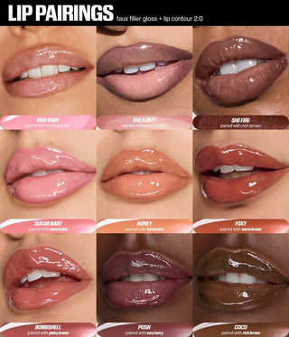 Huda Beauty Faux Filler Extra Shine Lip Gloss - Sugar Baby