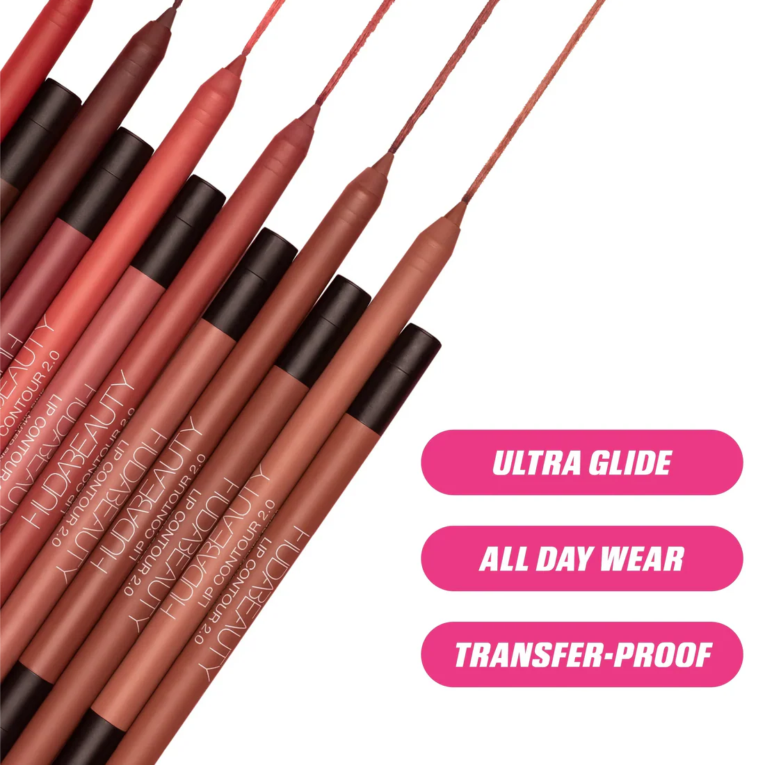 Huda Beauty Automatic Matte Lip Pencil – Warm Brown
