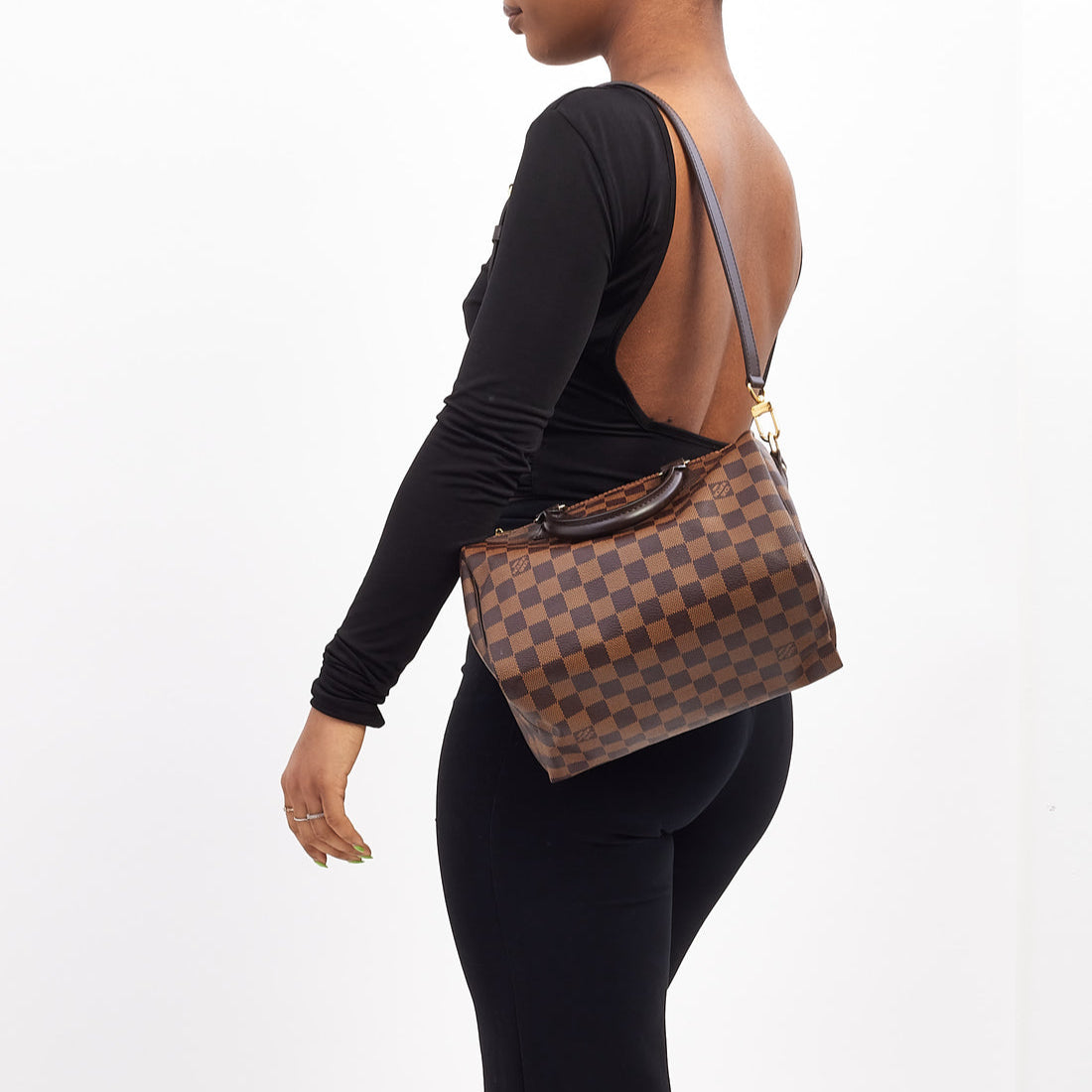 Louis Vuitton Speedy Bandoulière 25 Handbag - Damier Ebene Brown