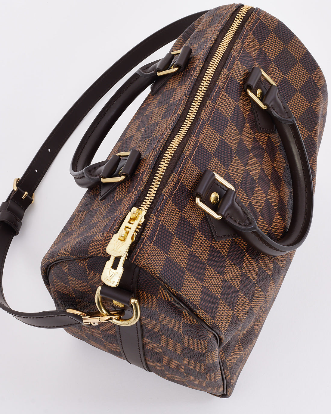 Louis Vuitton Speedy Bandoulière 25 Handbag - Damier Ebene Brown