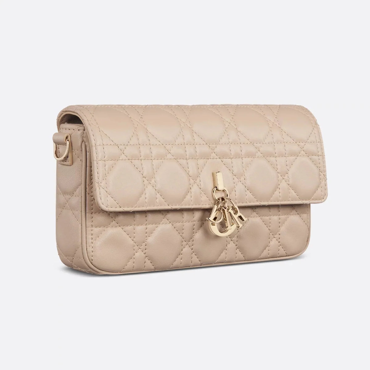 Dior My Dior Cannage Lambskin Mini Bag - Powder Beige