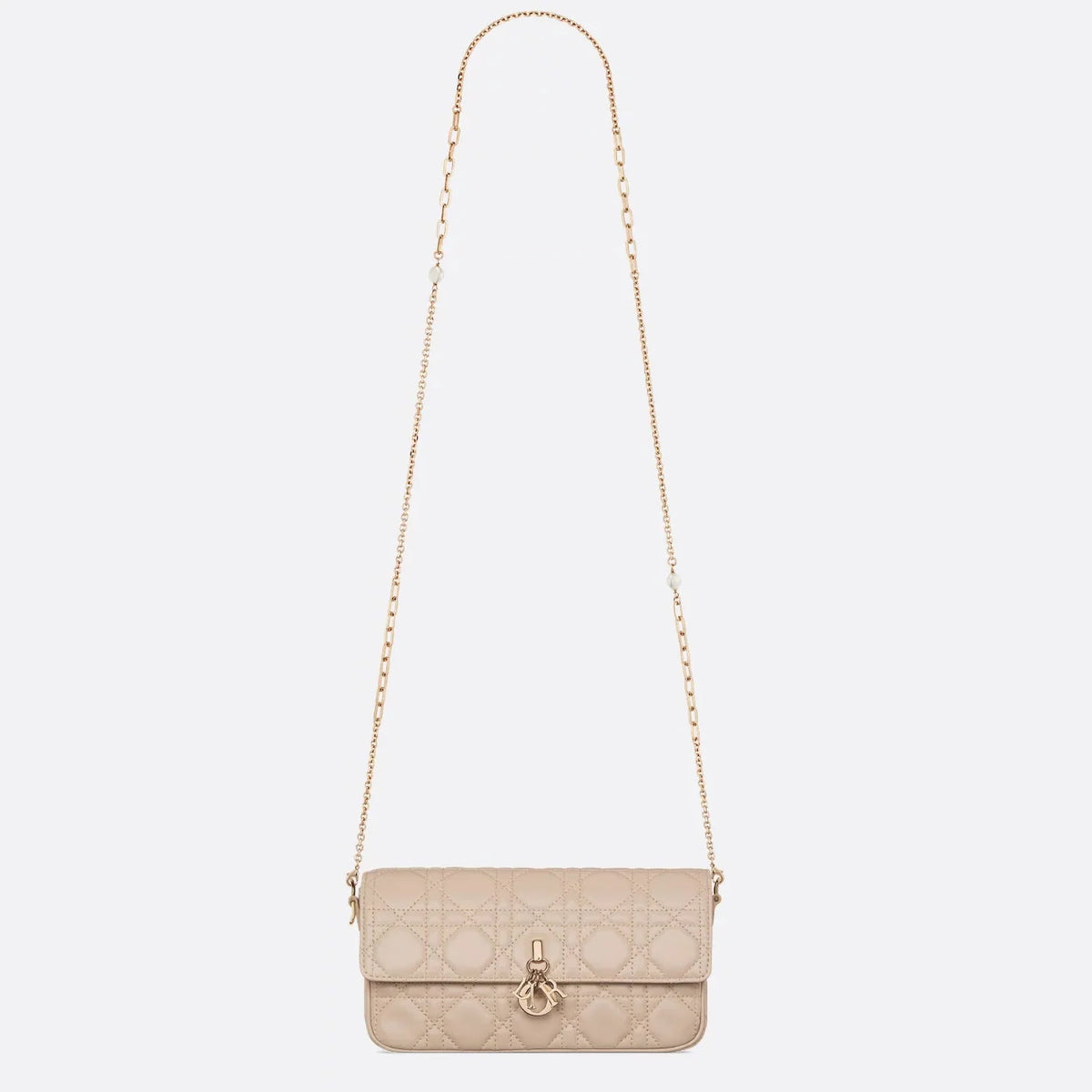 Dior My Dior Cannage Lambskin Mini Bag - Powder Beige